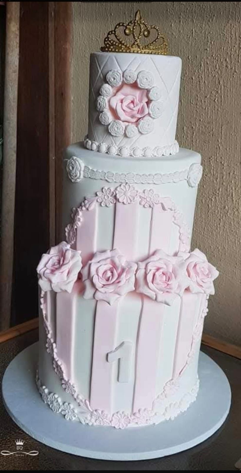 Pink celebration cake