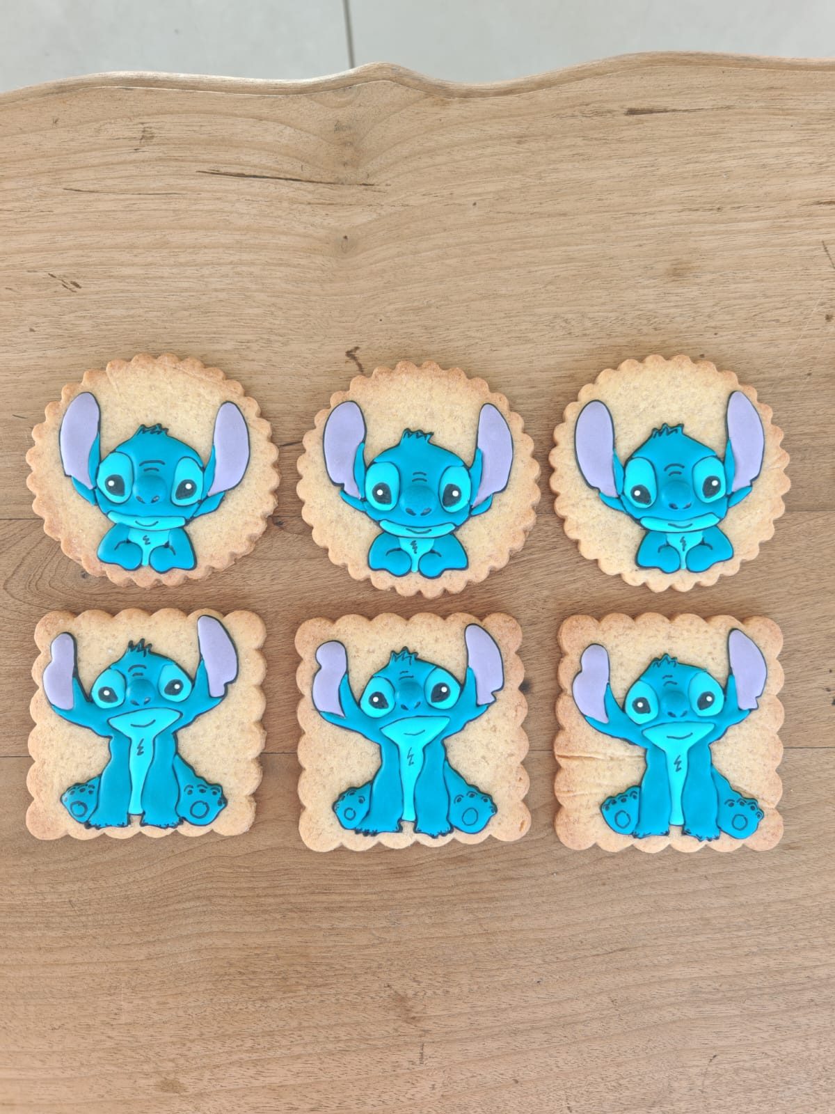 Iced character cookies
